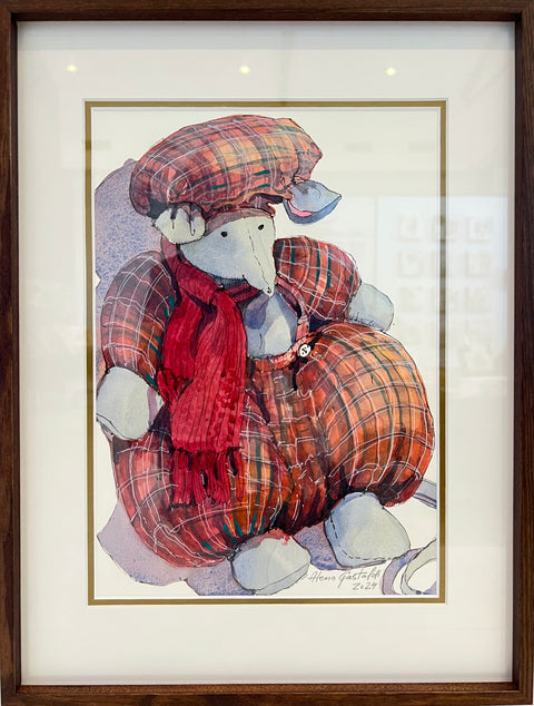 Mouse in tartan
