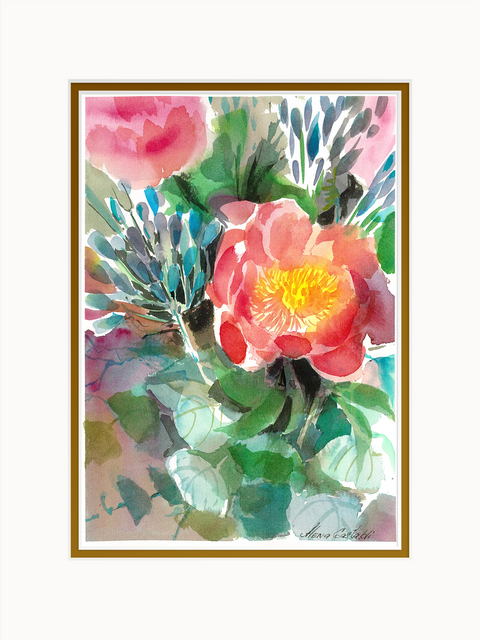 The colours of Cours Saleya (40x30 cm)