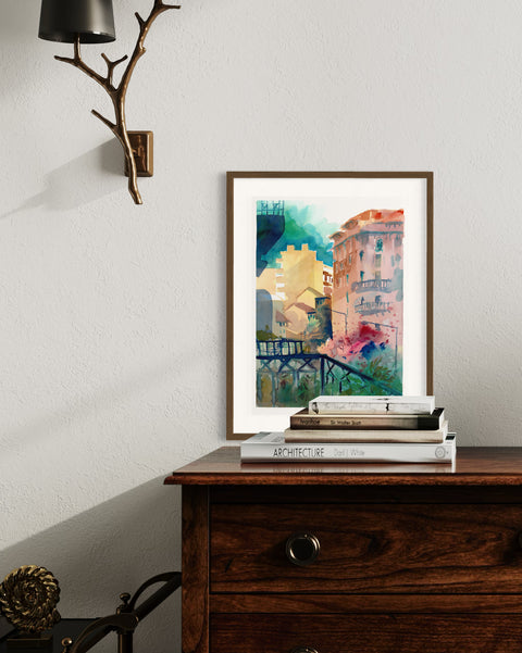 Coffee with a view (40x30 cm)