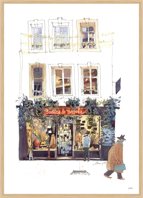 Giclée print: Gentleman's store